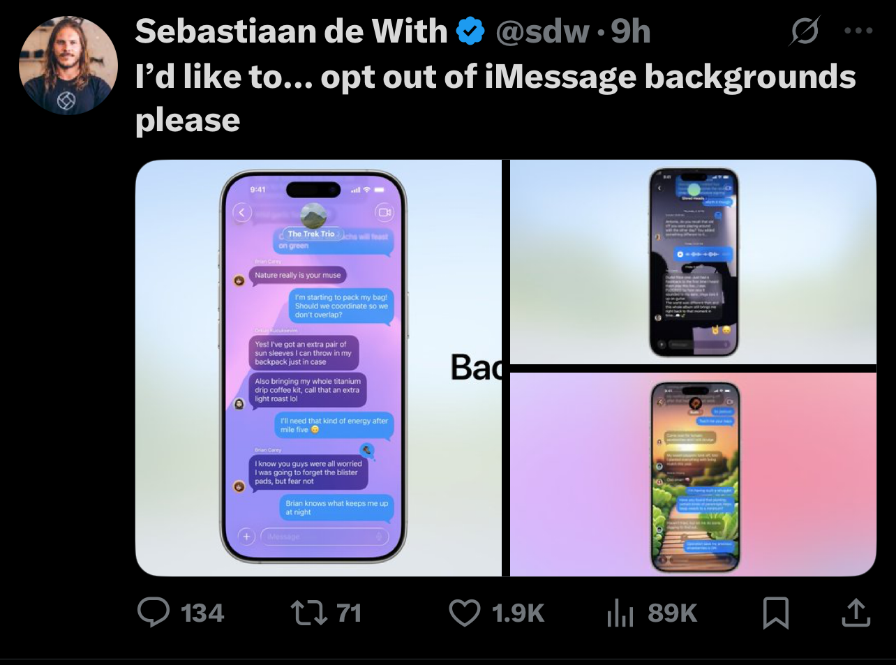 X reaction to iOS 26 Liquid Glass