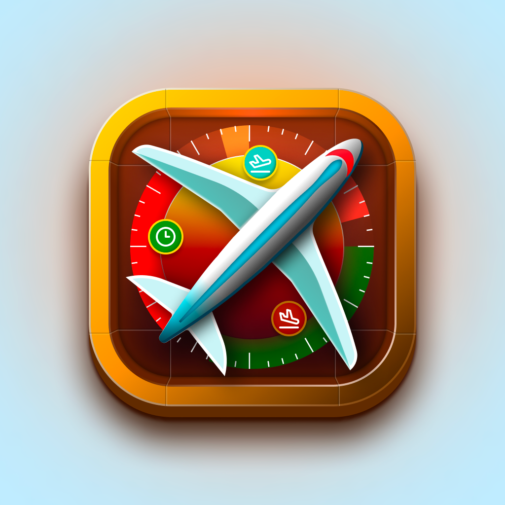 Final vector app icon created in Figma based on the Midjourney reference