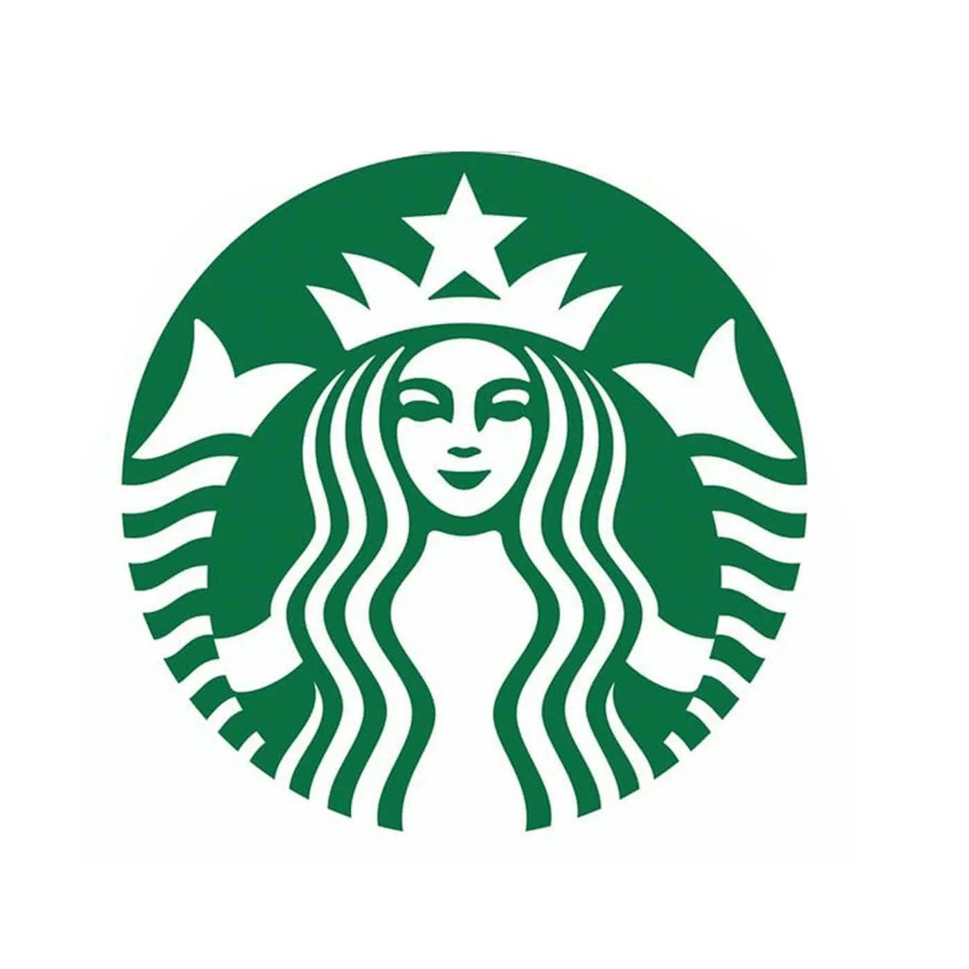 Starbucks Logo — using a face to draw attention