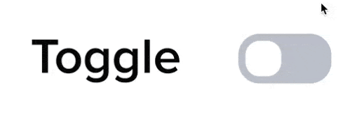 A gif that shows the animation that happens when a user click on a segmented control.