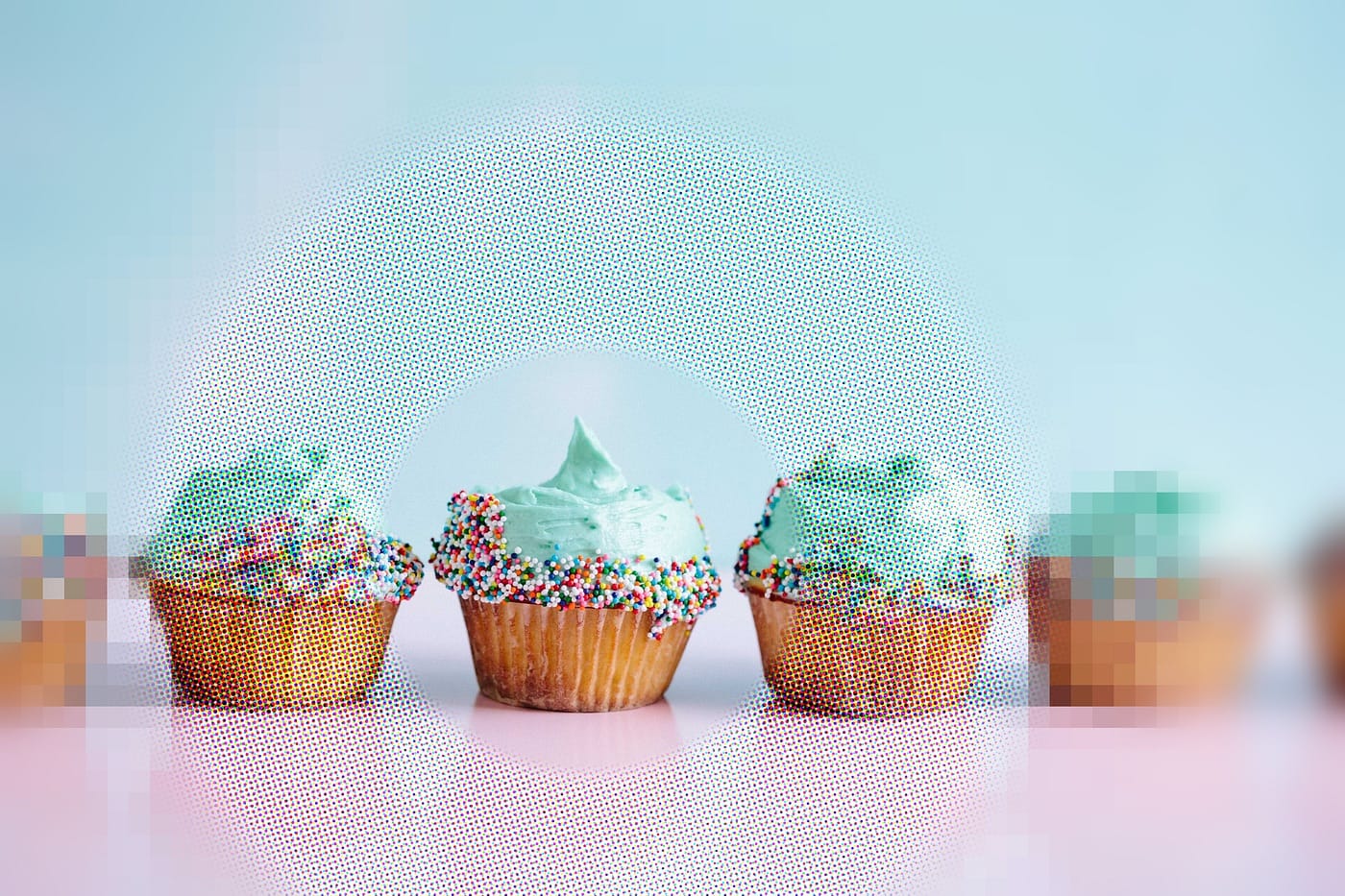 Decorative cupcakes representing time spent on non-essential polish