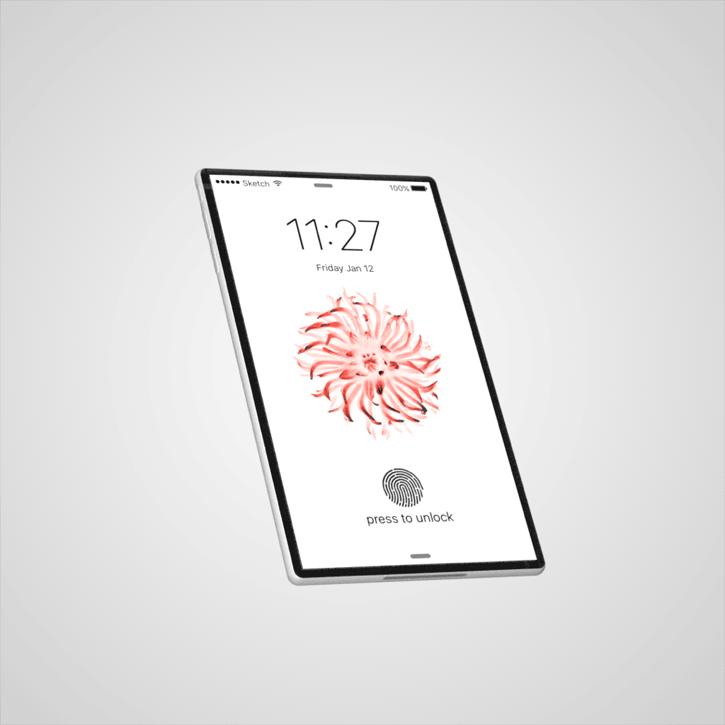 Touch ID concept behind the display