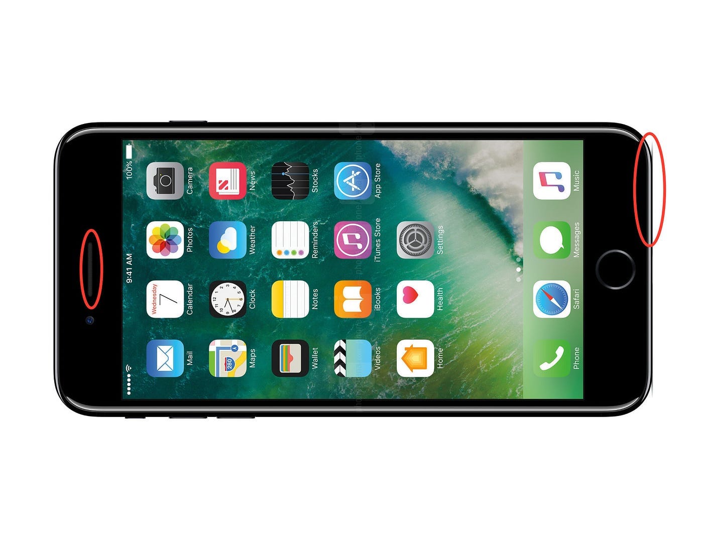 iPhone 8 concept bottom design with speakers