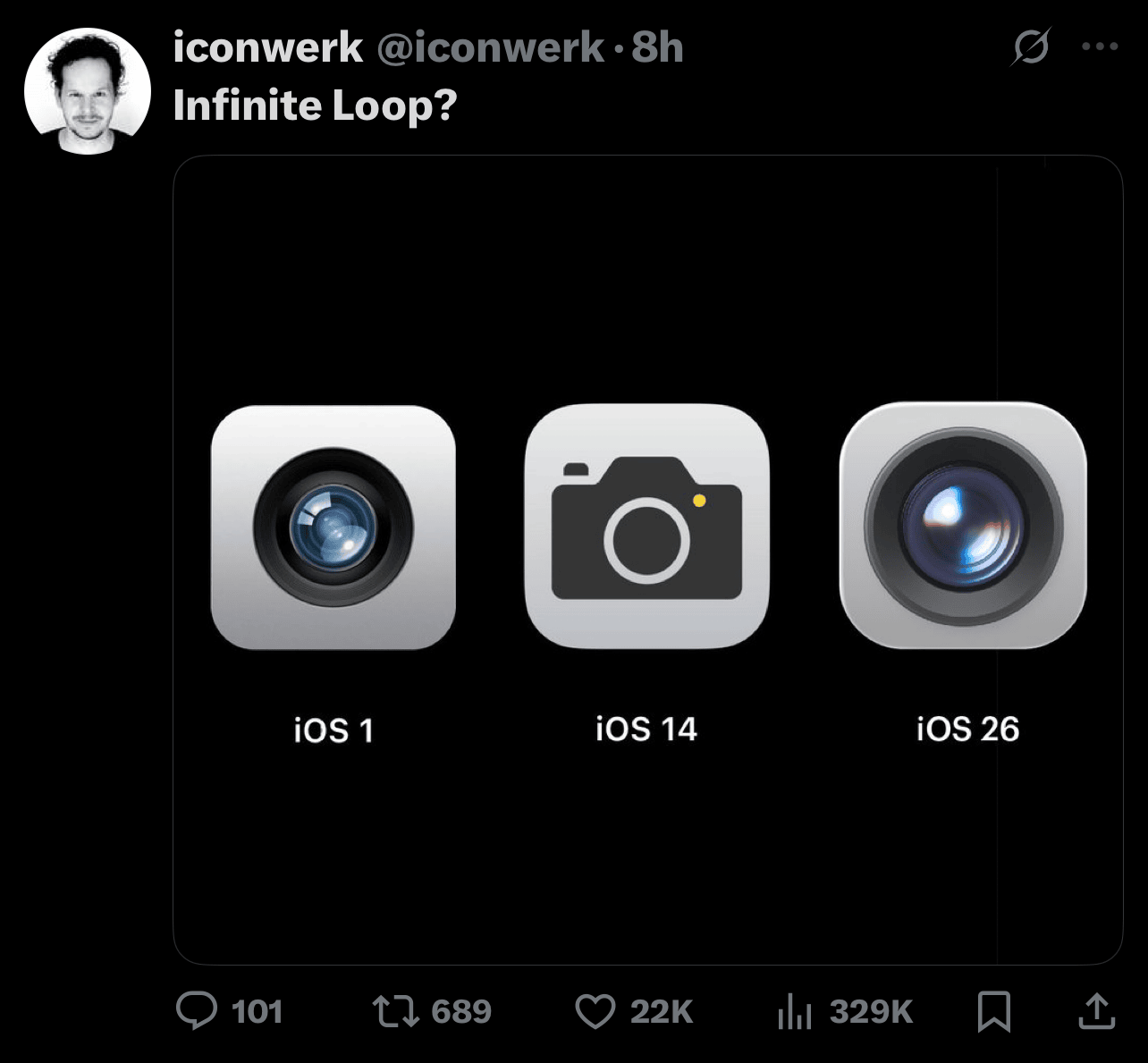 X reaction to iOS 26 Liquid Glass