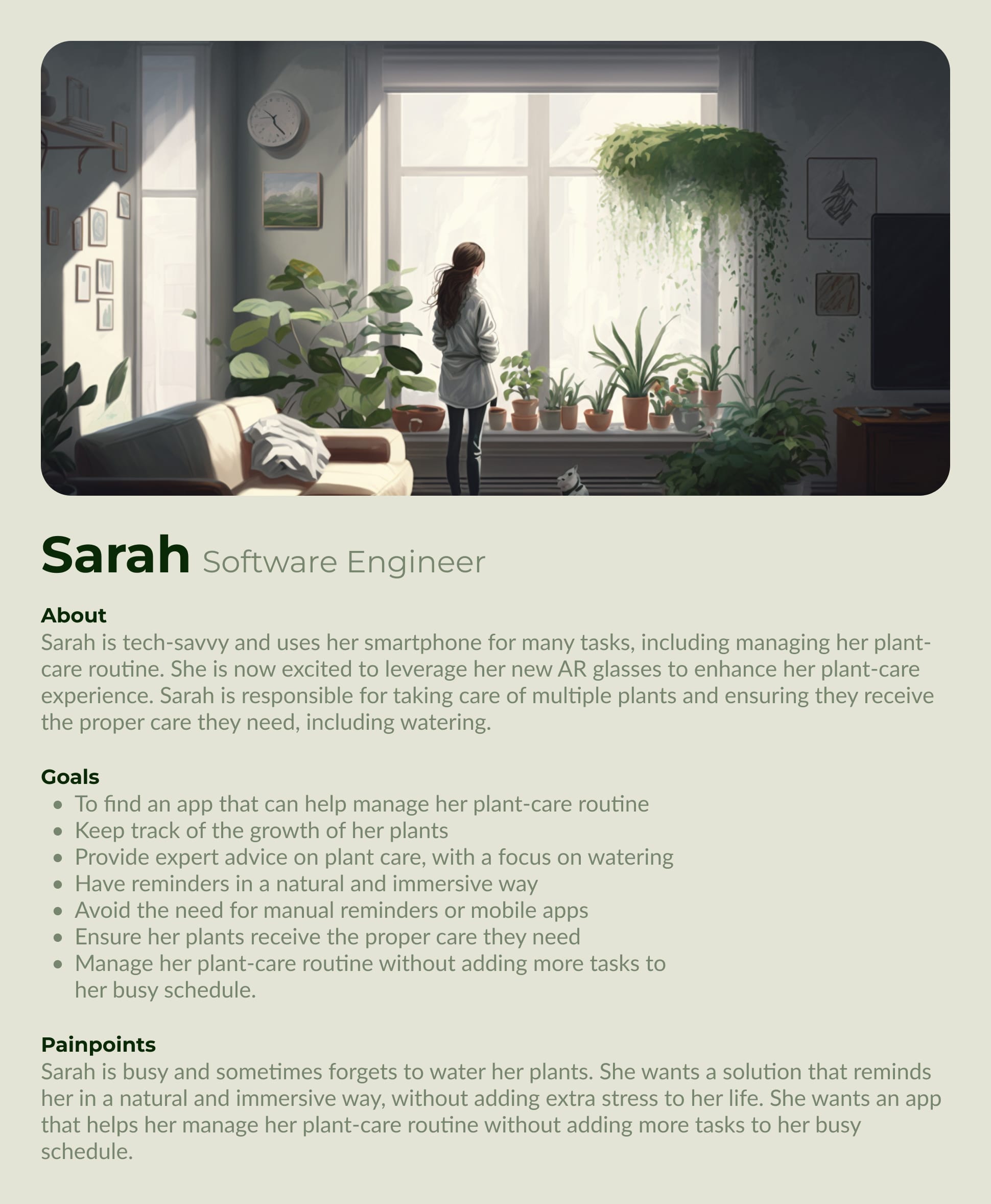 User persona for Growth Guru app