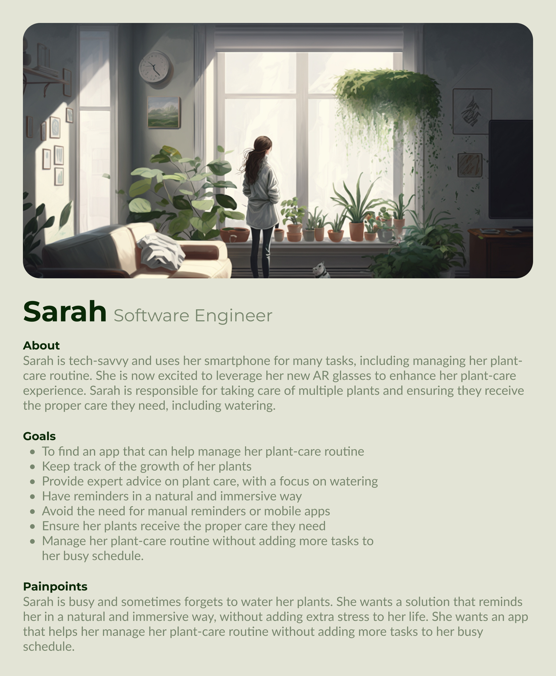 User persona for Growth Guru app