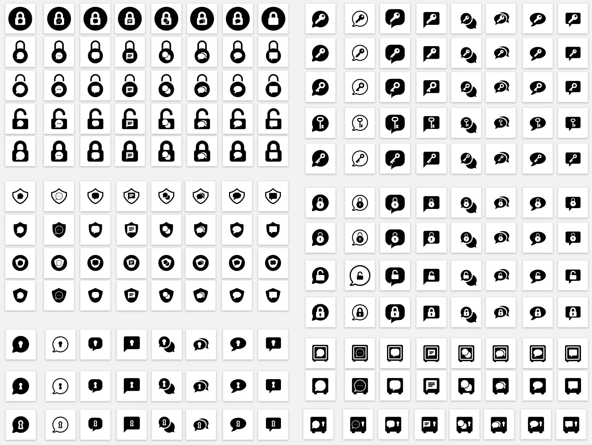 First round of VISPER logo design explorations