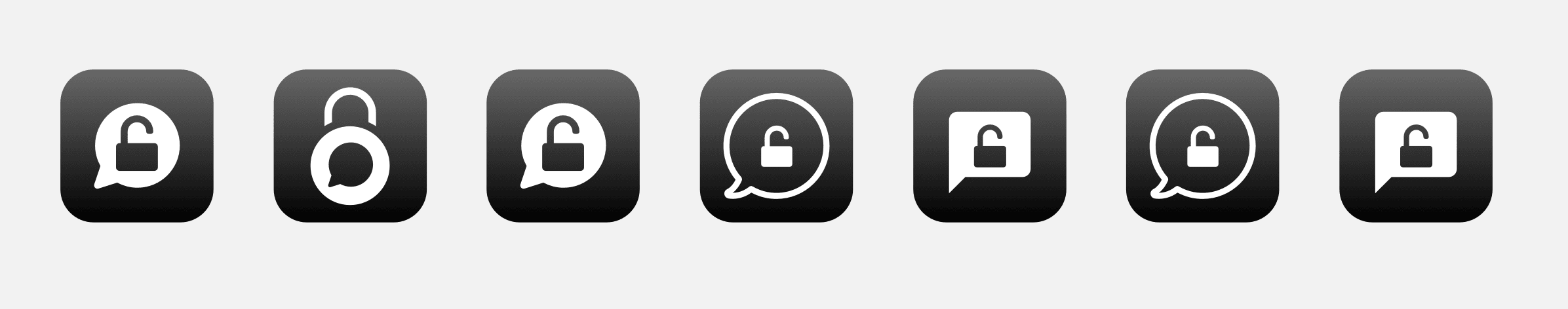 Shortlisted VISPER logo concepts