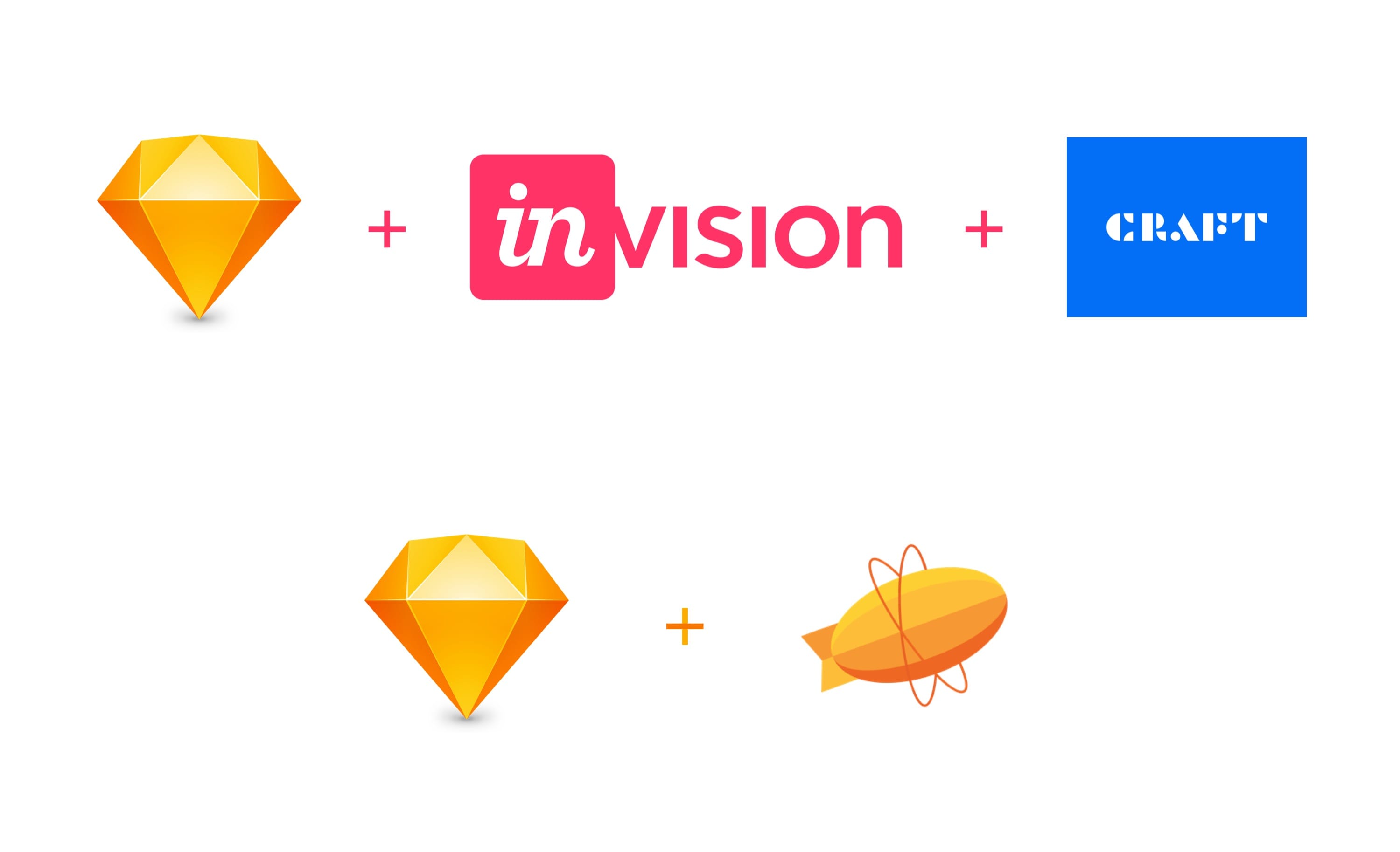 Comparison of Sketch plus Zeplin vs Sketch plus Craft workflow